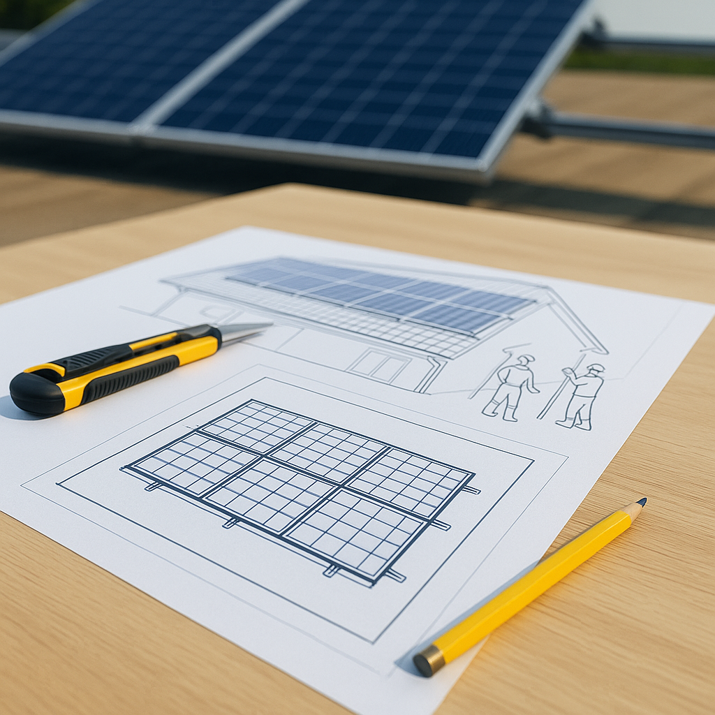 Solar installation partners celebrating